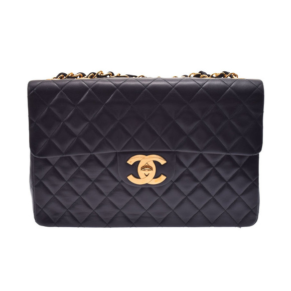 Chanel Handbags - Chanel Deca Matelasse Chain Shoulder Bag Black Lambskin
